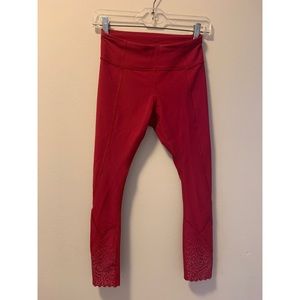 Red Lululemon Leggings